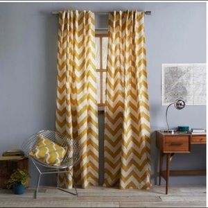 West Elm Chevron Curtain Panels 93”